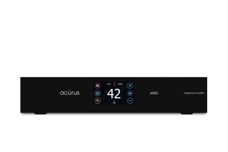 Acurus Aries 2.1 - amplificador integrado estéreo negro de 200 W