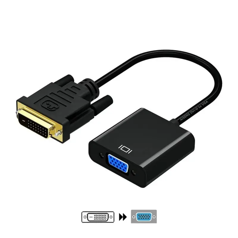 Adaptador DVI-D a VGA Aisens A147-0352 Negro