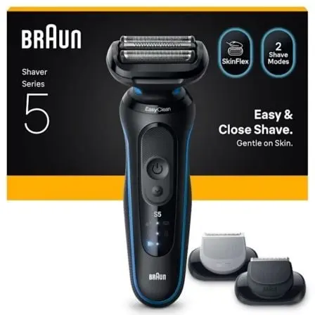 Afeitadora Braun Series 5 52-B1650S/ con Batería/ 2 Accesorios