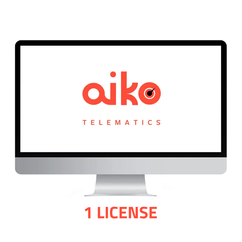 AIKO-LICENSE-12M - Licencia de gestión de flotas - Basado en Cloud - Pago anual - Licencia para 1 tracker - Control de rutas y activos