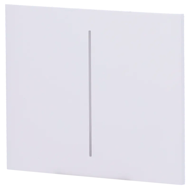 AJAX AJ-CENTERBUTTON-2G-W-VERT - Panel táctil para interruptor doble vertical - Compatible con AJ-LIGHTCORE-2G-VERT