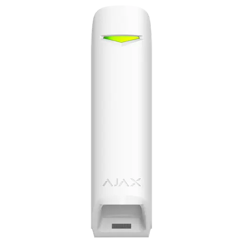 AJAX AJ-CURTAINPROTECT-W - Detector PIR tipo cortina - Grado 2 - Inalámbrico 868 MHz Jeweller - Alcance detección 6~15 m / 6º H / 90º V