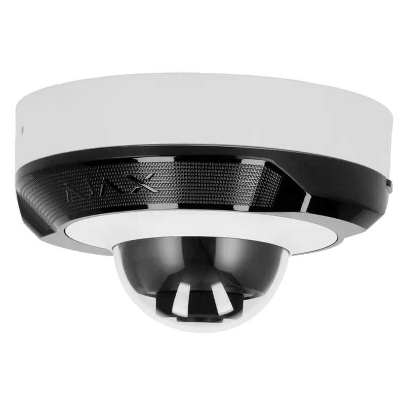 AJAX AJ-DOMECAM-MINI-5-0400-W - Cámara IP 5 Megapixel Ajax - Progressive Scan CMOS - Lente 4 mm, Ranura MicroSD hasta 256GB