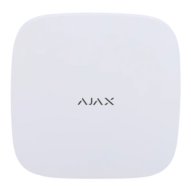 AJAX AJ-HUB2-DC6V-W - Central de alarma profesional - Grado 2 - Comunicación Ethernet y dual SIM GPRS