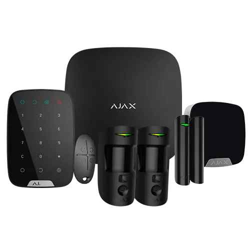 AJAX AJ-HUB2KIT-DP-PHOD-B - Kit de alarma profesional - Certificado Grado 2 - Comunicación Ethernet / dual SIM