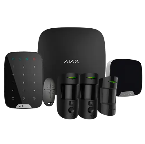 AJAX AJ-HUB2KIT4G-MP-PHOD-B - Kit de alarma profesional - Certificado Grado 2 - Comunicación Ethernet / dual SIM 4G