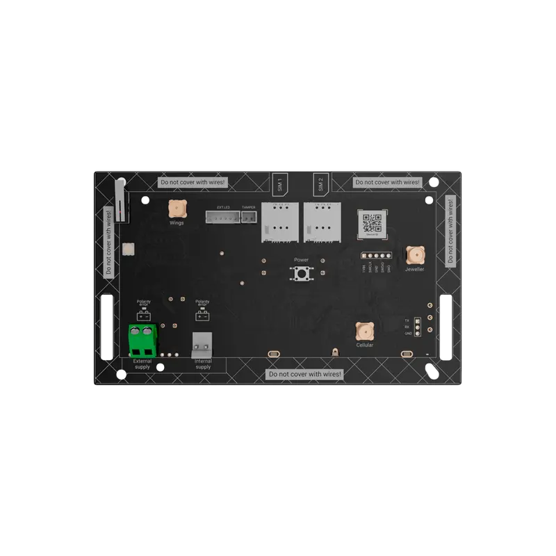 AJAX AJ-HUBBP-V2-NOCASE - Central de alarma profesional - Grado 2 - Dual SIM 4G / Casas vacías o lugares remotos