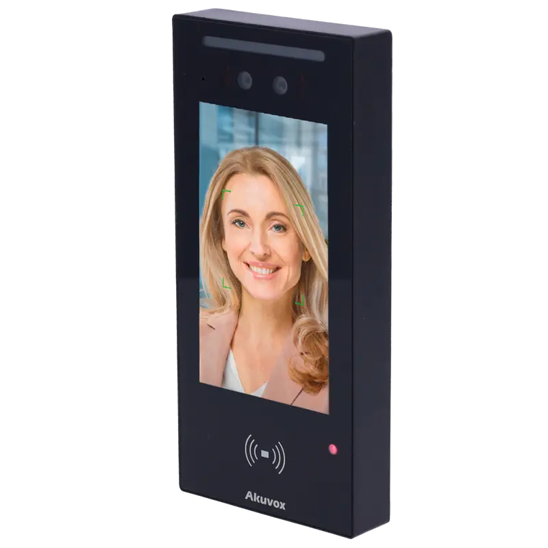 AKUVOX AK-A05C - Control de acceso IP65 - Facial, tarjeta MF, NFC, BLE y QR - 1 relé - 20.000 usuarios - 50.000 registros
