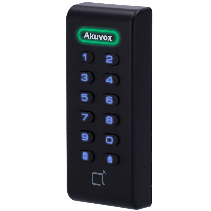 AKUVOX AK-ACR-CRP11 - Lector de acceso - Acceso por tarjeta EM/MF y PIN - Indicador LED y acústico - Wiegand 26/34