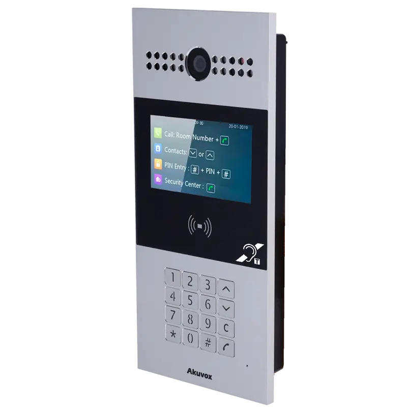 AKUVOX AK-R28A-BIM - Videoportero IP - Cámara 2 Mpx - Audio bidireccional y BIM - Apertura con tarjeta EM/MF y PIN - 3 relés