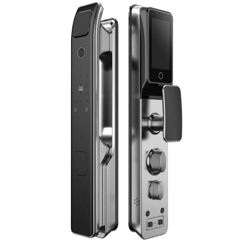 AKUVOX AK-SL50 - Cerradura inteligente con videoportero - Huella, tarjeta y PIN - 50 usuarios - WiFi
