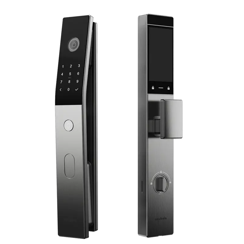 AKUVOX AK-SL60 - Cerradura inteligente con videoportero - Facial, palma, vena, huella, tarjeta, NFC y PIN - 50 usuarios