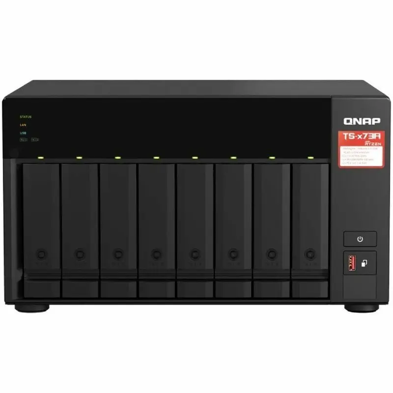 Almacenamiento en Red NAS Qnap TS-873A-8G Negro AMD Ryzen V1500B