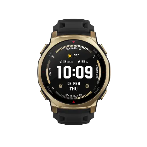 Amazfit T-rex 3 Pro 3,35 cm (1.32") AMOLED 44 mm Digital 466 x 466 Pixeles Pantalla táctil Oro Wifi GPS (satélite)