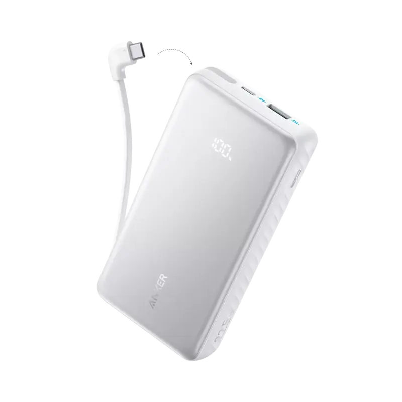 ANKER ANK-110-20K-W - Anker Power Bank ligera - Capacidad 20000mAh - Entrada 1x USB-C y cable incluido