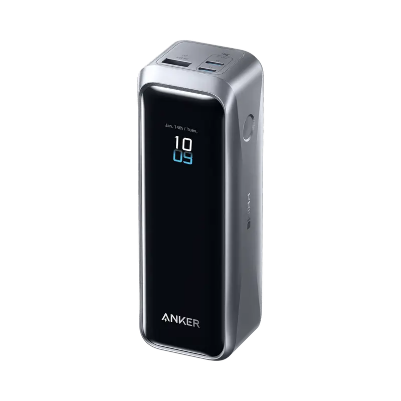 ANKER ANK-110-B - Anker Power Bank - Capacidad 20000mAh - Entrada 2x USB-C, 1x Pin Pogo - Salidas 2x USB-C, 1x USB-A - Cable USB-C