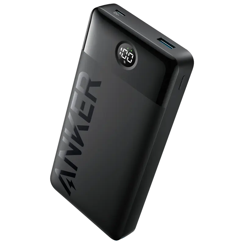 ANKER ANK-1367-POWERCORE-B - Anker Power Bank - Capacidad 20000mAh - Entrada USB-C - Salidas USB-C, USB-A