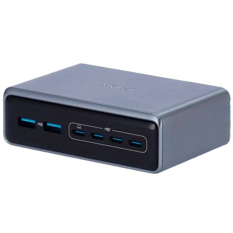 ANKER ANK-268-WCHARGER-200W2A4C-B - Cargador de escritorio - Potencia 200W - Salidas 4x USB-C, 2x USB-A