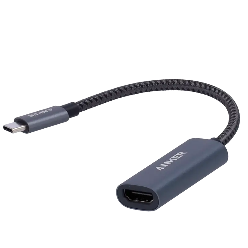 ANKER ANK-USBC-HDMI-G - Hub USB-C 1 en 1 de Anker - HDMI - Plug & Play - Color gris