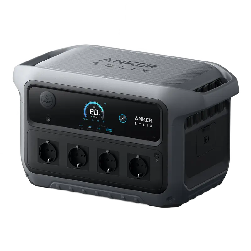ANKER SOLIX ASOX-C2000-GEN2 - Batería portátil Anker Solix - Gran capacidad 2048Wh - Potencia salida 2400W - 4000W pico