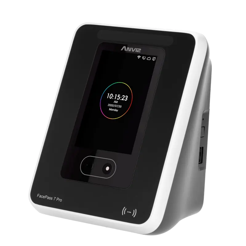 ANVIZ FACEPASS7-PRO - Control de presencia - Facial, tarjeta EM y PIN - 3.000 usuarios - 100.000 registros - TCP/IP, WiFi y USB