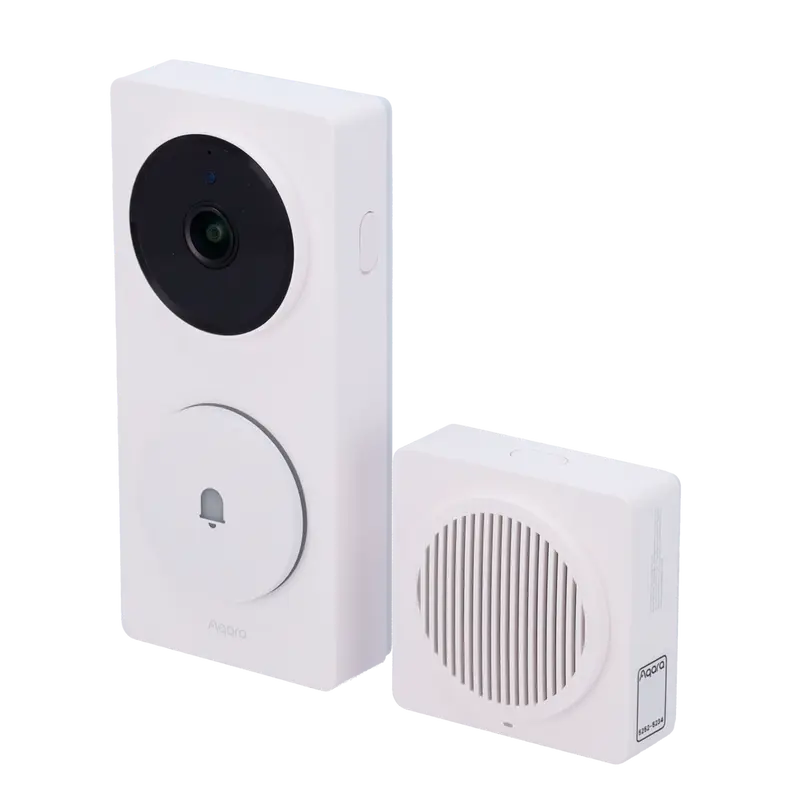 AQARA AQ-CH-C09D-W - Smart Home G410 Doorbell Cam/Hub White - Reconocimiento facial local por IA