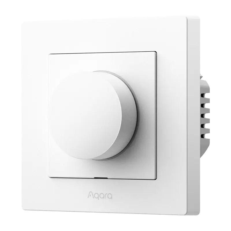 AQARA AQ-KD-R01D - Aqara Dimmer Switch H2 EU Blanco - Regulación rotativa y pulsador mecánico premium