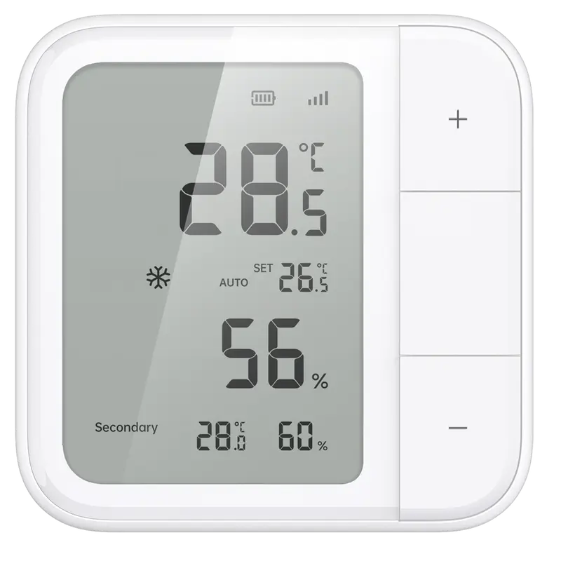 AQARA AQ-TH-S04D - Aqara Sensor de Temperatura y Humedad W100 - Pantalla de tinta electrónica (E-Ink) de 3"