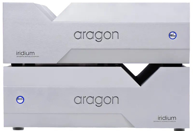 Aragon Iridium 400 W plata - amplificador monofónico derecho