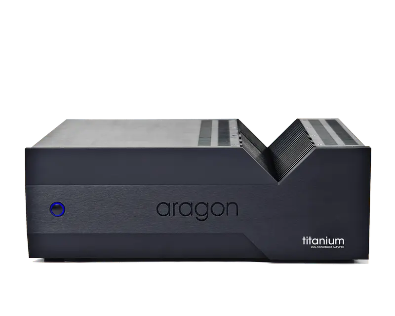 Aragon Titanium 8008 MK III - amplificador estéreo negro de 200 W