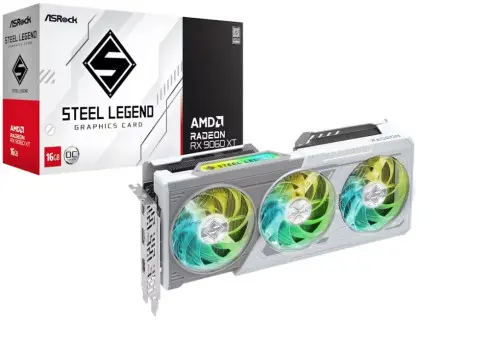 ASRock VGA ASROCK RX9060XT SL 16GO,AMD,RX9060XT,16GB,GDDR6,128BIT,2HDMI+2DP (3 VENTILADORES)