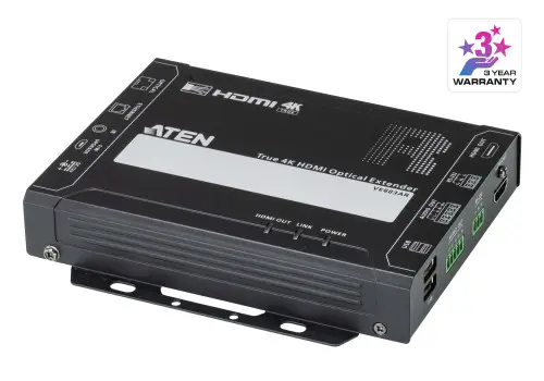 ATEN RECEPTOR HDMI TRUE 4K SOBRE FIBRA OPTICA (W/300M) (VE883ARK1-AT-G)
