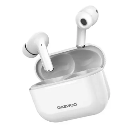 Auriculares Bluetooth Daewoo DW2002 con estuche de carga/ Autonomia 6h/ Blancos
