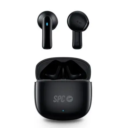 Auriculares Bluetooth SPC Zion 2 Play con estuche de carga/ Autonomia 7h/ Stick Corto 30mm/ Negros