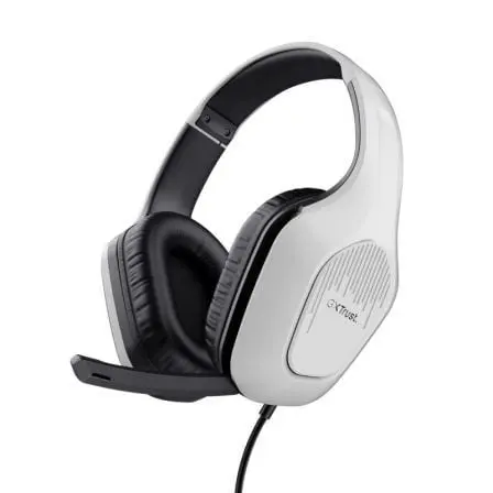 Auriculares Gaming con Microfono Trust Gaming GXT 415 Zirox PS5/ Jack 3.5/ Blancos