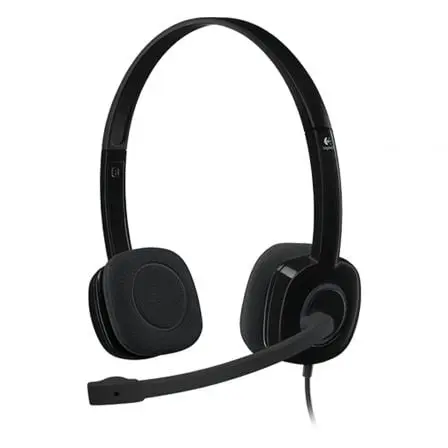 Auriculares Logitech H151/ con Microfono/ Jack 3.5/ Negros