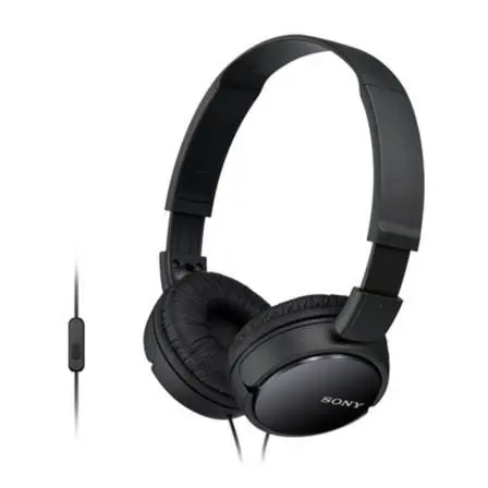 Auriculares Sony MDRZX110APB/ con Microfono/ Jack 3.5/ Negros