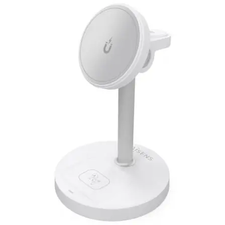 Base de carga Inalámbrica Aisens ASCH-15W3WC065-W/ 15W/ Blanco