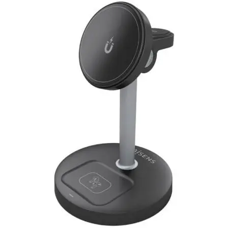 Base de carga Inalámbrica Aisens ASCH-15W3WC066-BK/ 15W/ Negro