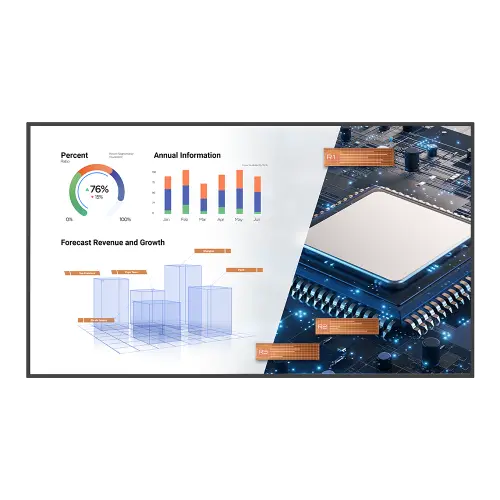 BenQ ST8602S Pantalla plana para señalización digital 2,18 m (86") LED 400 cd / m² 4K Ultra HD Negro Procesador incorporado Android 8.0 18/7