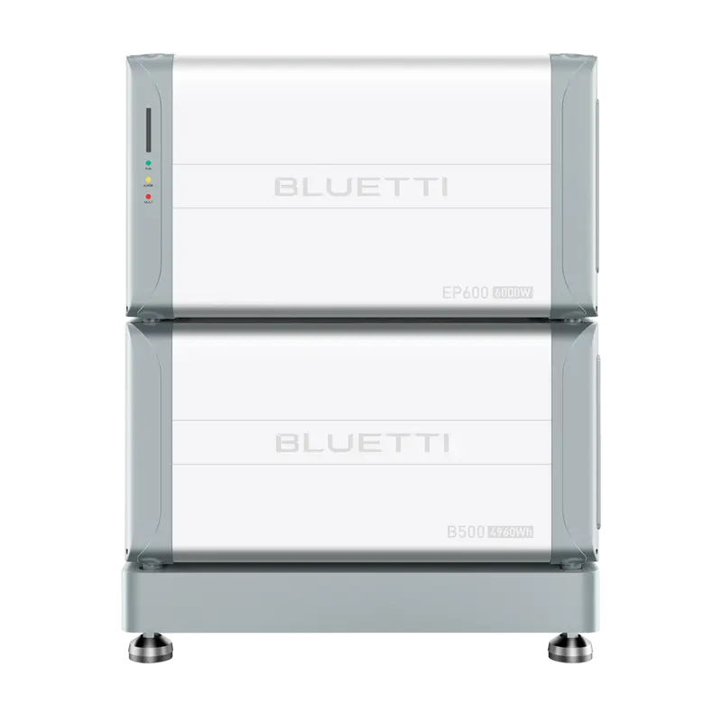 BLUETTI BL-EP600-1xB500 - Kit batería domestica - Inversor + Batería + Soporte - Gran capacidad 4960 Wh - Potencia 6000W