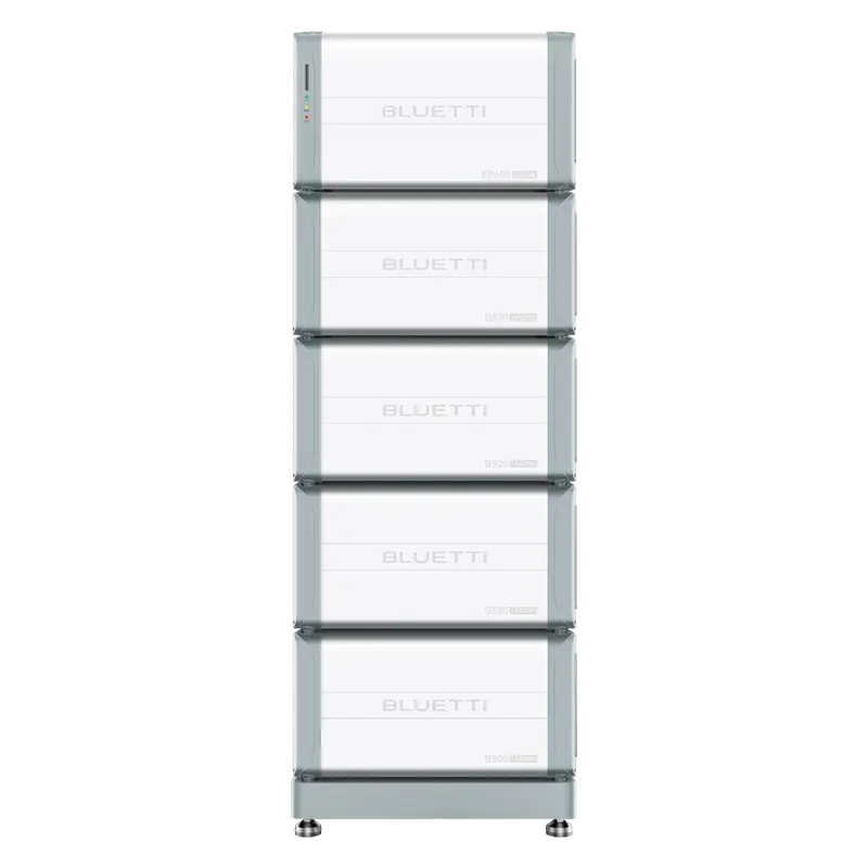 BLUETTI BL-EP760-4xB500 - Kit batería domestica - Inversor + Batería + Soporte - Gran capacidad 19840Wh - Potencia 7600W