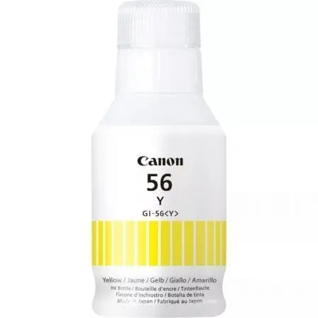 Botella de Tinta Original Canon GI-56/ Amarilla