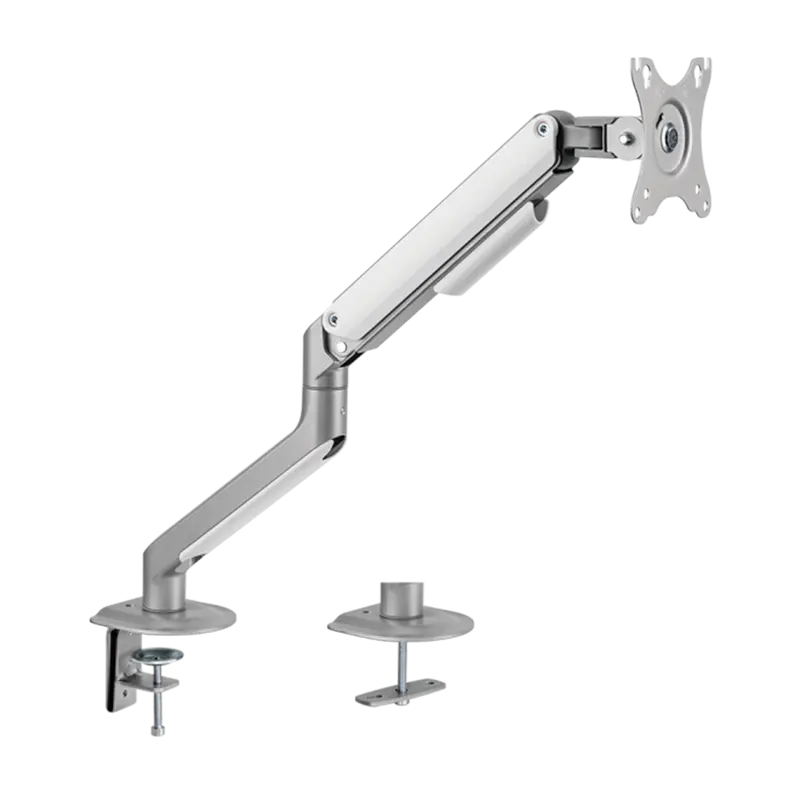 BRATECK LUMI LDT63-C012-SILVER - Brazo para monitor - Instalación en mesa - Peso soportado 9 Kg