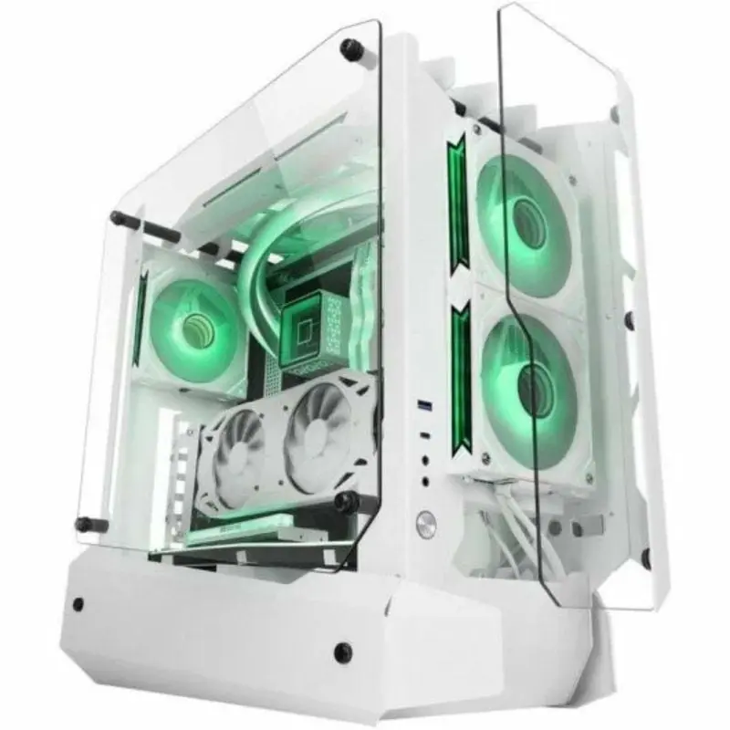 Caja Semitorre ATX Mars Gaming MCEDGEW Blanco