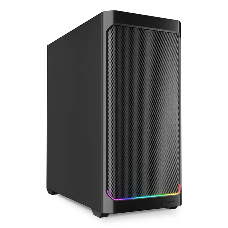 Caja Semitorre ATX Sharkoon AK4 RGB STRIP Negro