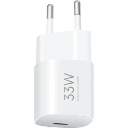 Cargador de Pared GaN Xiaomi 33W Nano Power Adapter 1xUSB Tipo-C/ 33W