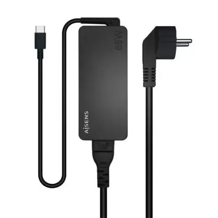 Cargador de Portatil Aisens ASCH-1PD65D-BK/ 1xUSB Tipo-C/ 65W
