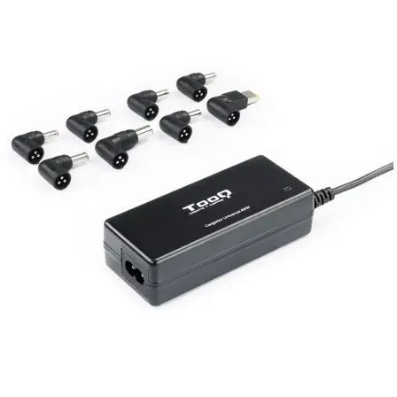 Cargador de Portatil TooQ TQLC-65BS02AT/ 65W/ Automatico/ 8 Conectores/ Voltaje 18.5-20V