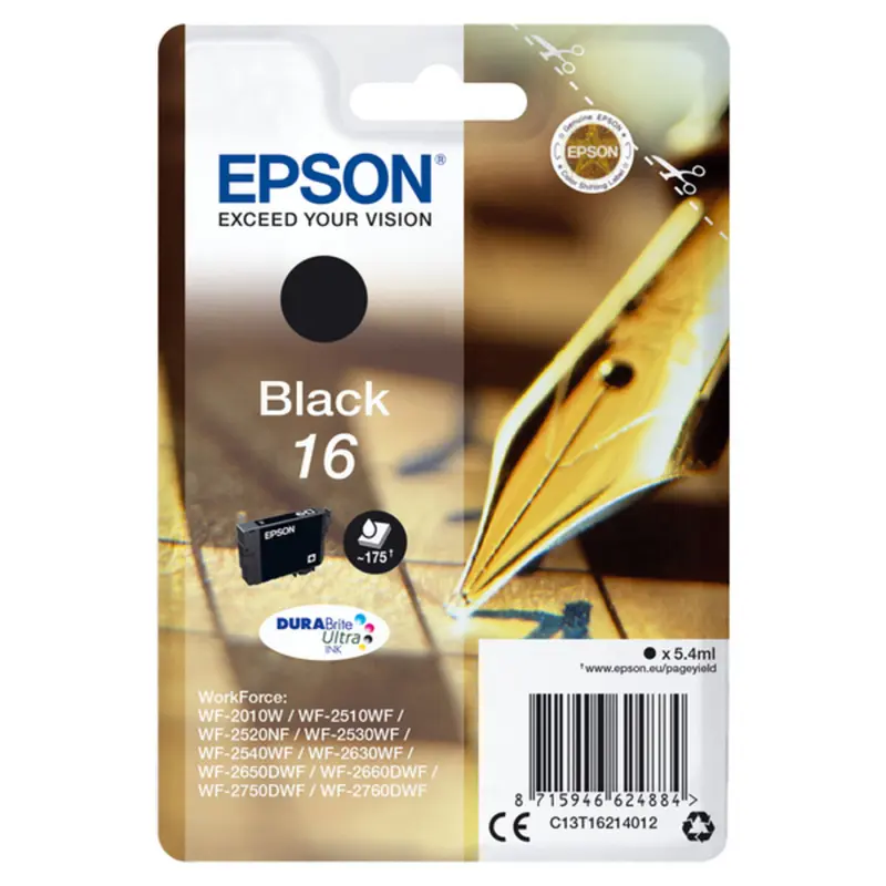 Cartucho de Tinta Compatible Epson C13T16214022 Negro